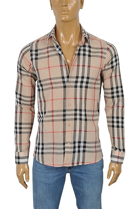 burberry pink plaid shirt|burberry dress shirt men's.